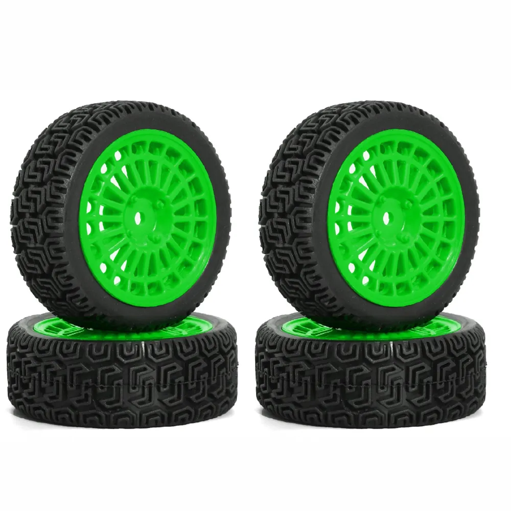 4PCS Upgraded RC Car Parts Wheel Tires for 70mm RV 1/10 Tamiya xv02 RC Car Vehicle Models Accessories