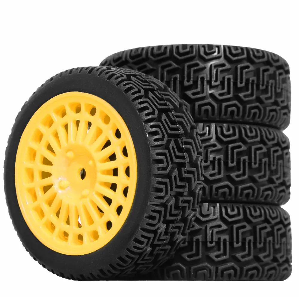 4PCS Upgraded RC Car Parts Wheel Tires for 70mm RV 1/10 Tamiya xv02 RC Car Vehicle Models Accessories