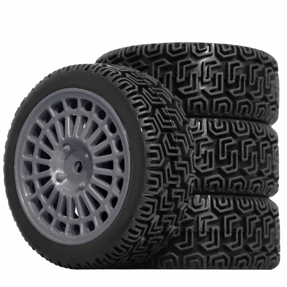 4PCS Upgraded RC Car Parts Wheel Tires for 70mm RV 1/10 Tamiya xv02 RC Car Vehicle Models Accessories
