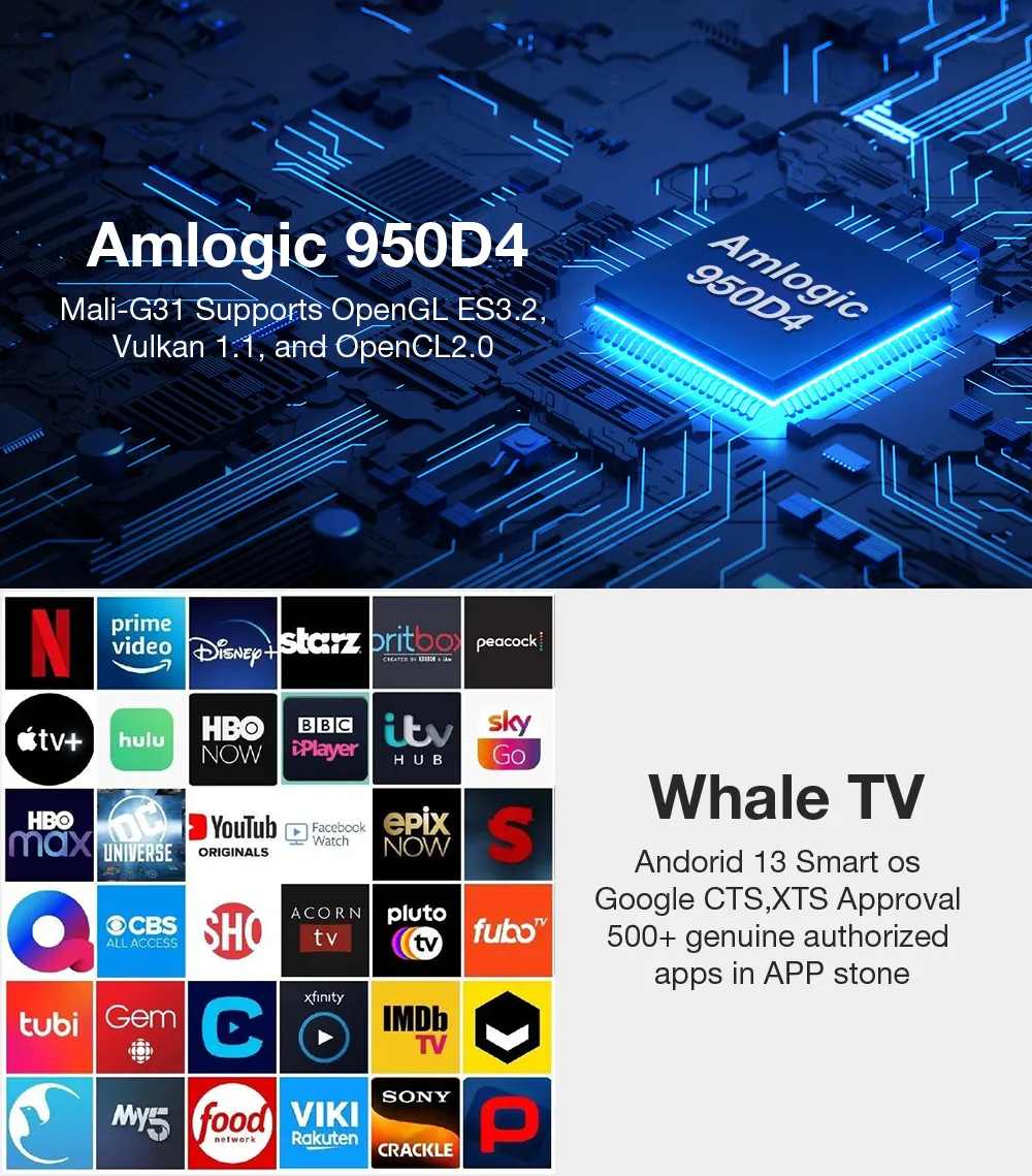 BlitzWolf BW-V10 Ultra Android 13.0 TV-проектор 1080P FHD Встроенный сертифицированный Netflix Видео Youtube Hulu 500 ANSI люменов Электрофокус и ментальная коррекция трапецеидальных искажений Портативный проектор