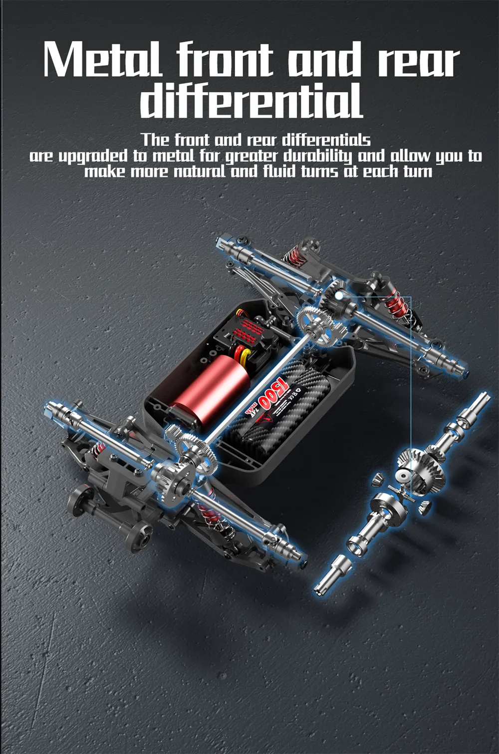 Funsky BOCAT S912 PRO RTR 1/16 2.4G 4WD 55km/h Brushless RC Car Short Course Off-Road Rally High Speed Racer Truck LED Light Vehicles Models Metal Differential Driven Shaft Toys