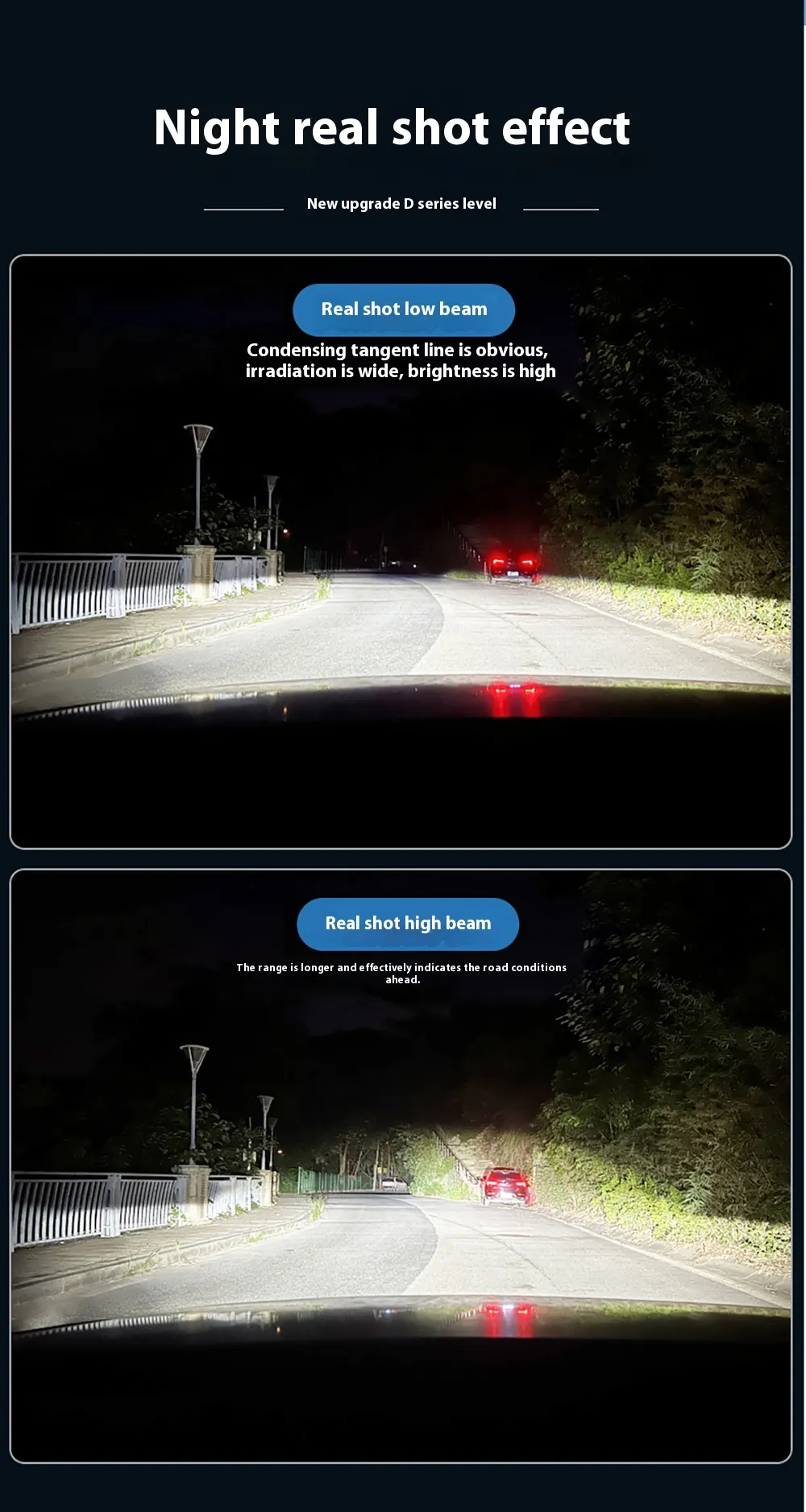 Infitary D2S/D4S 2PCS 70W Car LED Headlights 6500K LED Bulbs Car Lights Fit 99% Of Vehicle Models