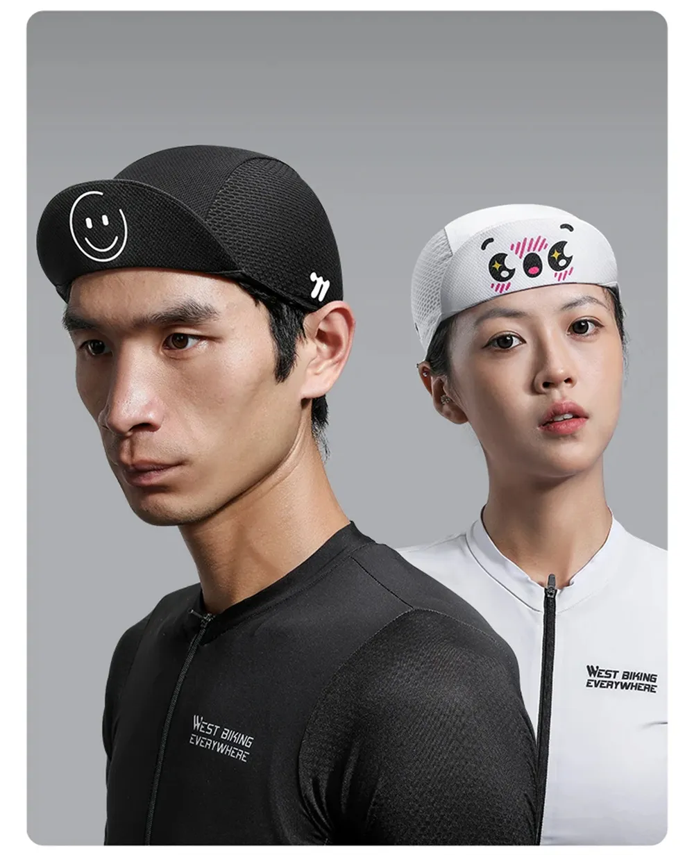 WEST BIKING Cycling Caps Lightweight Breathable Mesh Quick-Drying Bike Hat Helmet Lining for Outdoor Bicycle Riding WEST BIKING Cycling Caps Lightweight Breathable Mesh Quick-Drying Bike Hat Helmet Lining for Outdoor Bicycle Riding