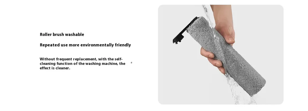 Replaceable Roller Brush High Density Soft Material Enhanced Cleaning Performance for Mijia Wireless Floor Scrubber 4Max/4Pro Replaceable Roller Brush High Density Soft Material Enhanced Cleaning Performance for Mijia Wireless Floor Scrubber 4Max/4Pro