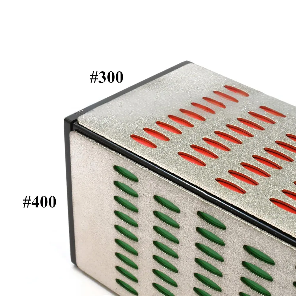 4 Sided Sharpening Stone Diamond Sharpening Block Kitchen Knife Sharpener Whetstone