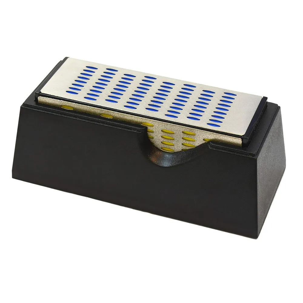 4 Sided Sharpening Stone Diamond Sharpening Block Kitchen Knife Sharpener Whetstone