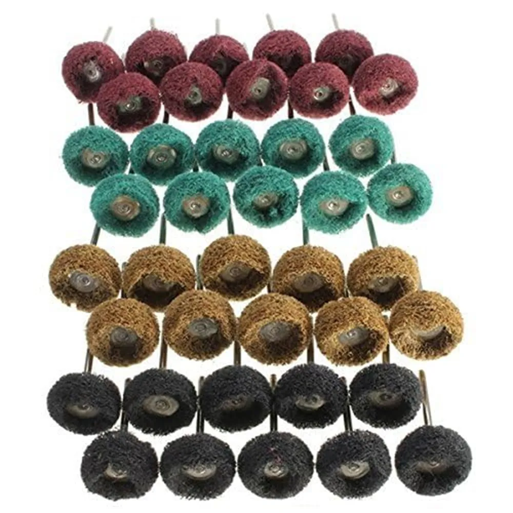 40 Pack Abrasive Buffing Polishing Wheel Set 1 Inch Fine Medium Coarse Grit Rotary Tool Accessories Rust Removal Metal Jewelry Polishing 40 Pack Abrasive Buffing Polishing Wheel Set 1 Inch Fine Medium Coarse Grit Rotary Tool Accessories Rust Removal Metal Jewelry Polishing