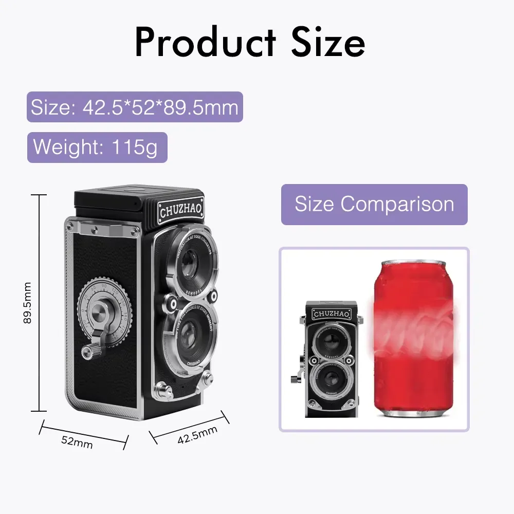 CHUZHAO Vintage Digital Camera 12MP Photo 1080P Video 1.54 Inch Screen Compact Design Rechargeable Battery Retro Style Camera CHUZHAO Vintage Digital Camera 12MP Photo 1080P Video 1.54 Inch Screen Compact Design Rechargeable Battery Retro Style Camera