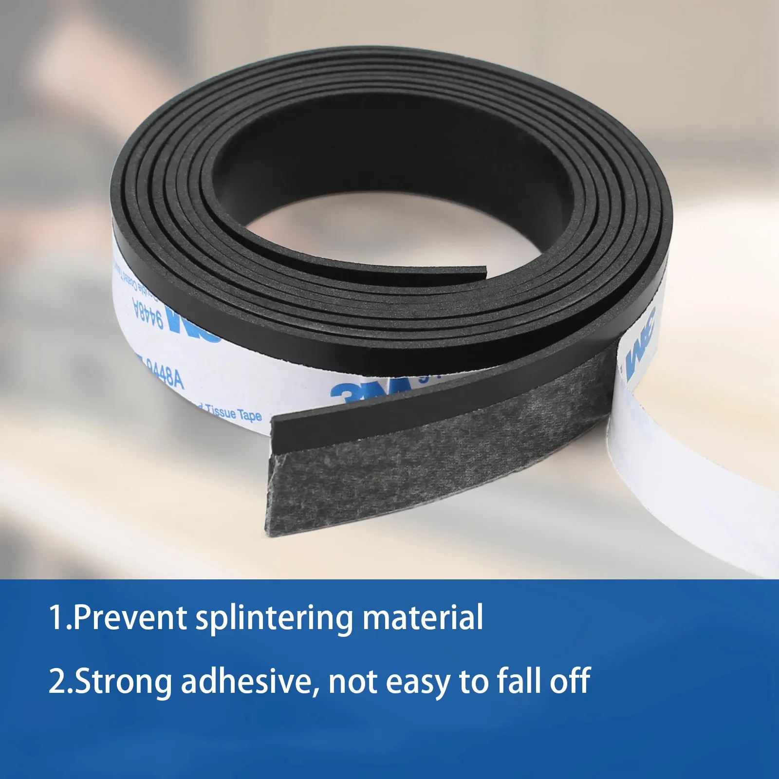 Track Saw Guide Rail Guard Strip 200CM Adhesive Rubber Strip Anti-Crack Replacement Tape Woodworking Accessory for Precise Cutting