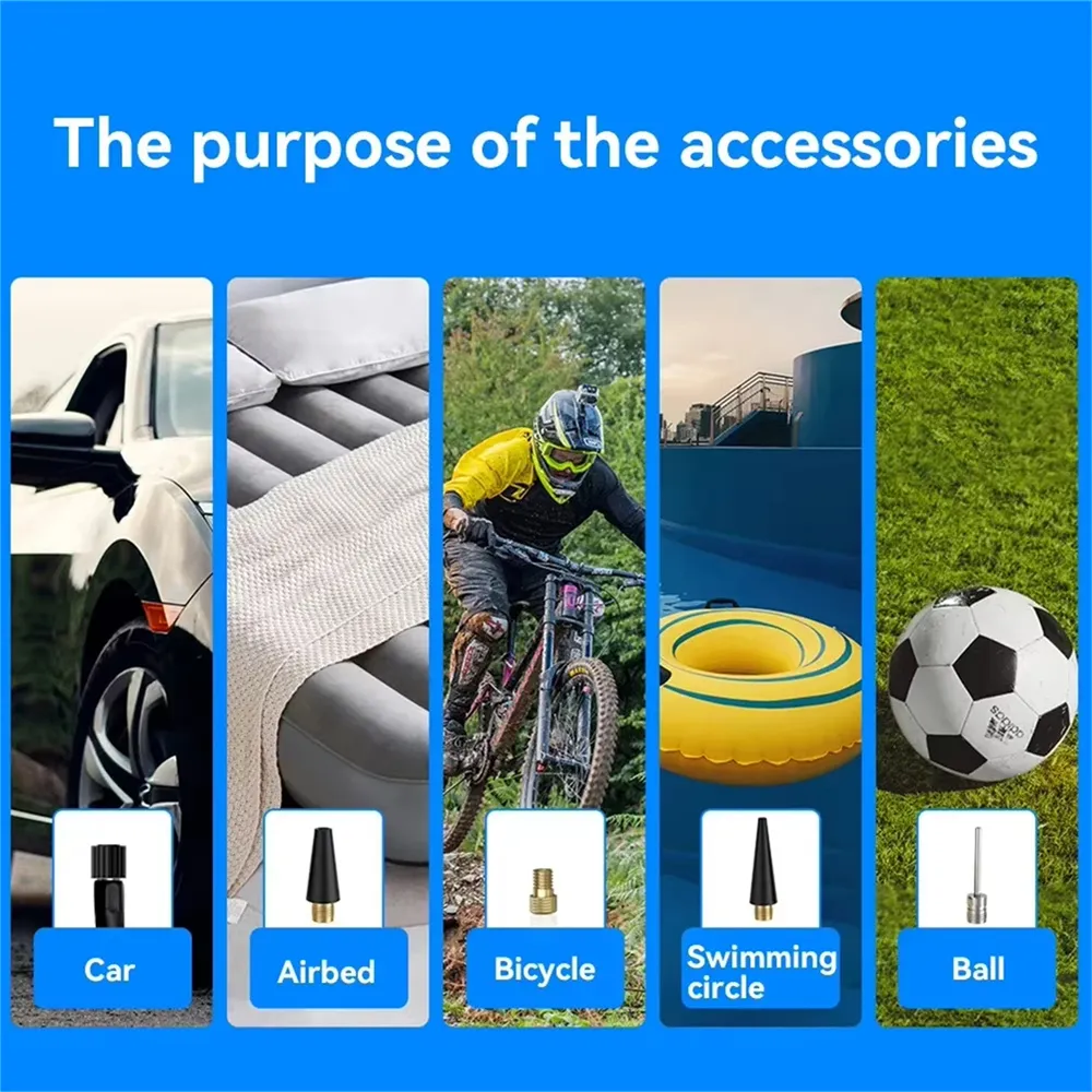 XANES 150PSI Portable Mini Smart Electric Inflator Pump 2000*2 mAh Digital Display USB Charging LED Light Multifunctional Tire Inflation Pump for Car Motorbike Bicycle Balls XANES 150PSI Portable Mini Smart Electric Inflator Pump 2000*2 mAh Digital Display USB Charging LED Light Multifunctional Tire Inflation Pump for Car Motorbike Bicycle Balls