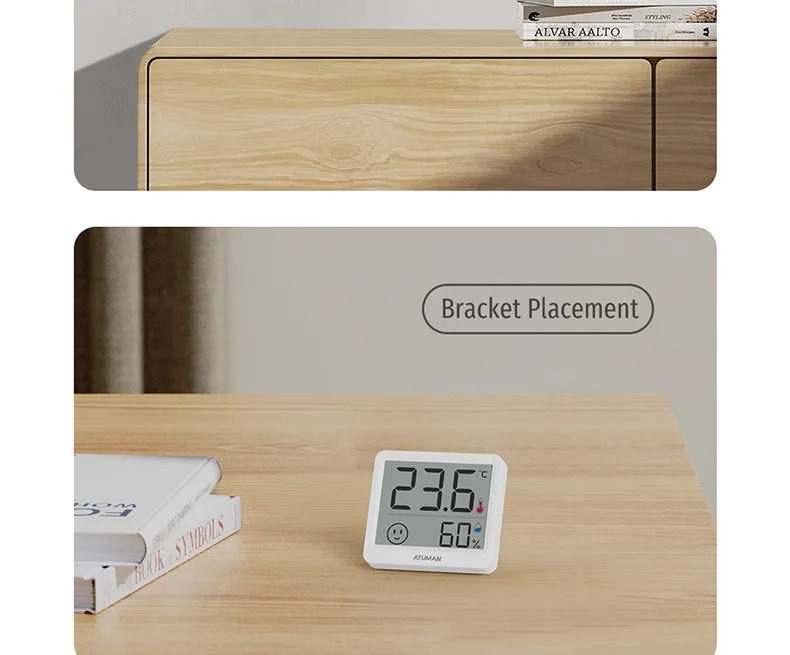 4PCS Xiaomi Duka Atuman THmini Electronic Temperature and Humidity Meter High Precision Vertical Infant Room Thermometer Digital Meter for Home 4PCS Xiaomi Duka Atuman THmini Electronic Temperature and Humidity Meter High Precision Vertical Infant Room Thermometer Digital Meter for Home