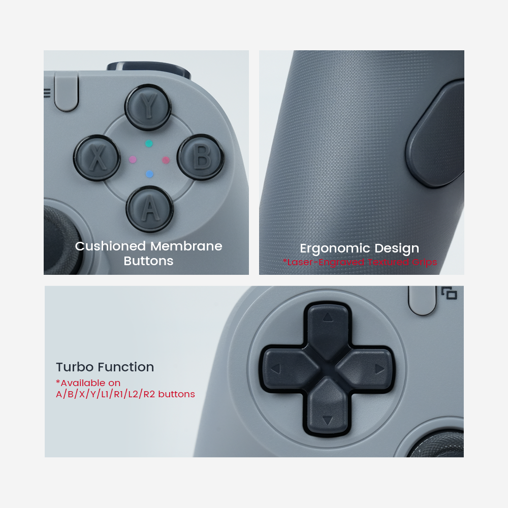 GameSir Tegenaria Lite Controler de joc simetric cu fir Retro 1000Hz Rate de interogare Motoare asimetrice duble pentru comutator Android iOS PC Steam