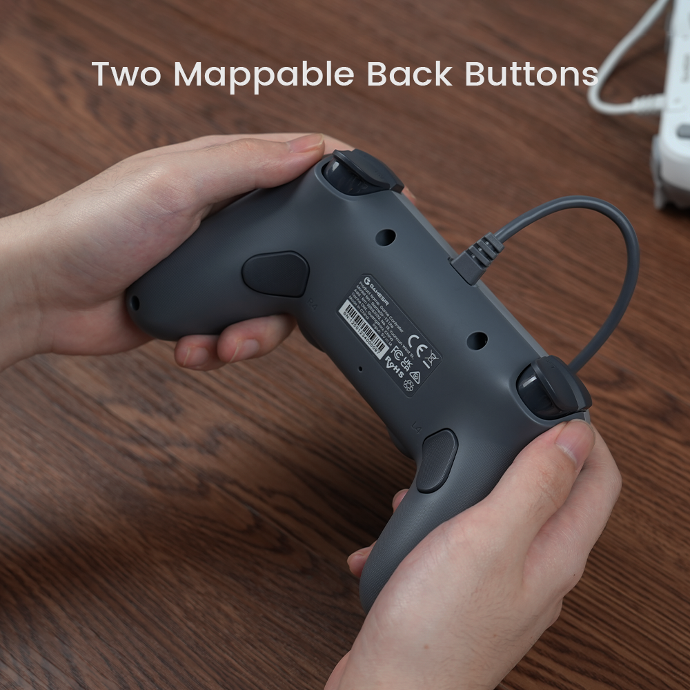 GameSir Tegenaria Lite Controler de joc simetric cu fir Retro 1000Hz Rate de interogare Motoare asimetrice duble pentru comutator Android iOS PC Steam