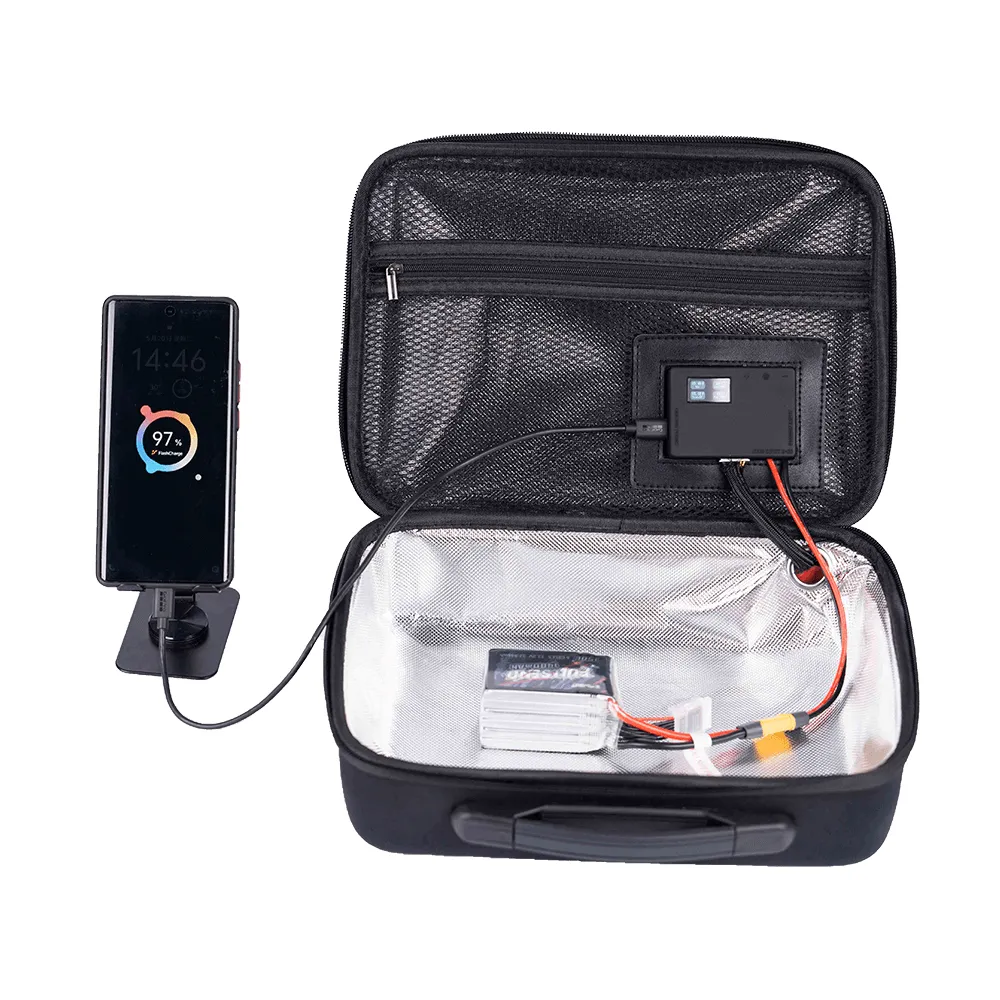 Portable Heated Battery Case 30-60℃ Adjustable Temperature 50W Fast Heating for FPV Drone Batteries Portable Heated Battery Case 30-60℃ Adjustable Temperature 50W Fast Heating for FPV Drone Batteries