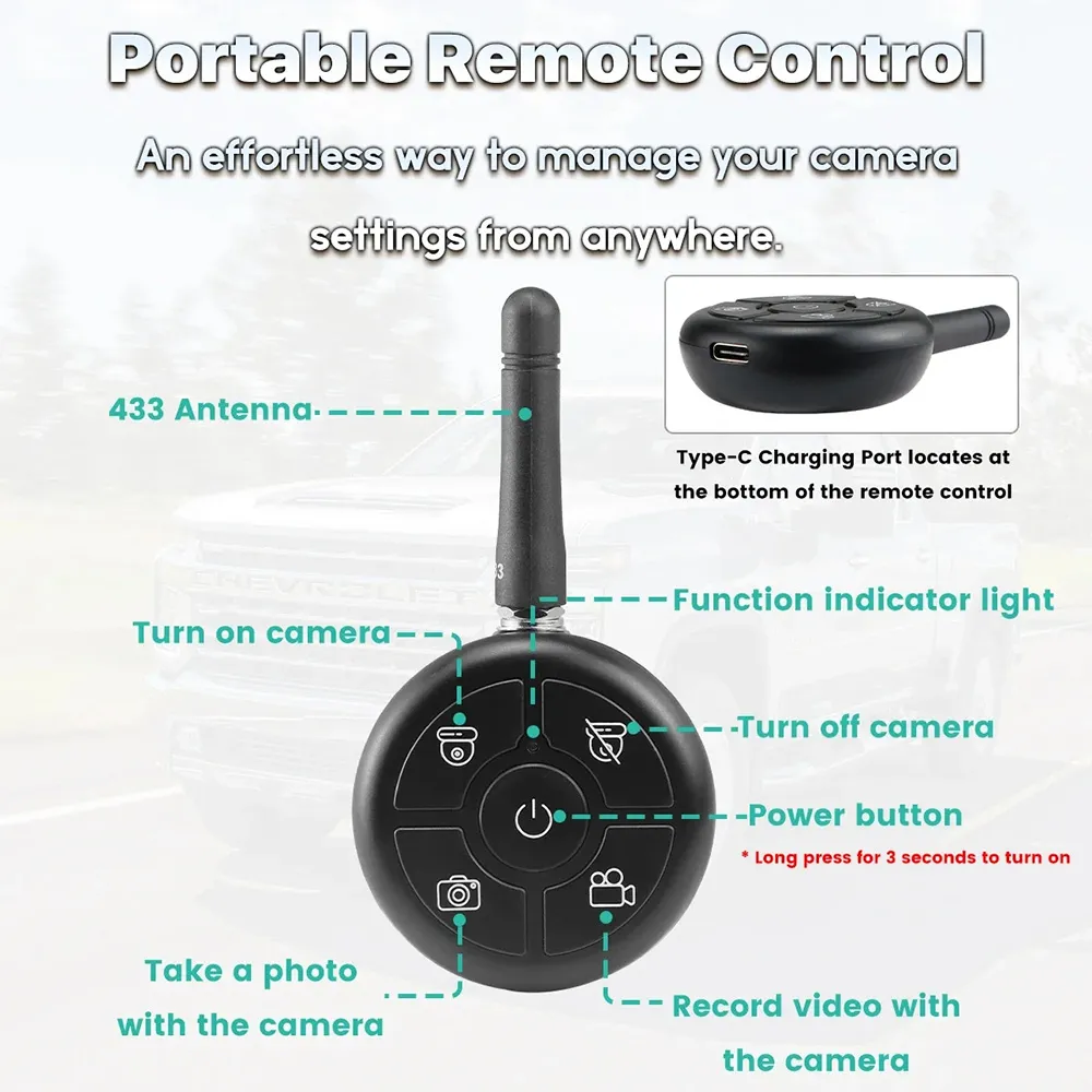 Wireless Solar 5G WiFi HD 1080P Rear/Front License Camera with Built-in 4800mAh Battery Solar Powered Wifi Wireless Car Backup Camera for Car Van RVs Wireless Solar 5G WiFi HD 1080P Rear/Front License Camera with Built-in 4800mAh Battery Solar Powered Wifi Wireless Car Backup Camera for Car Van RVs