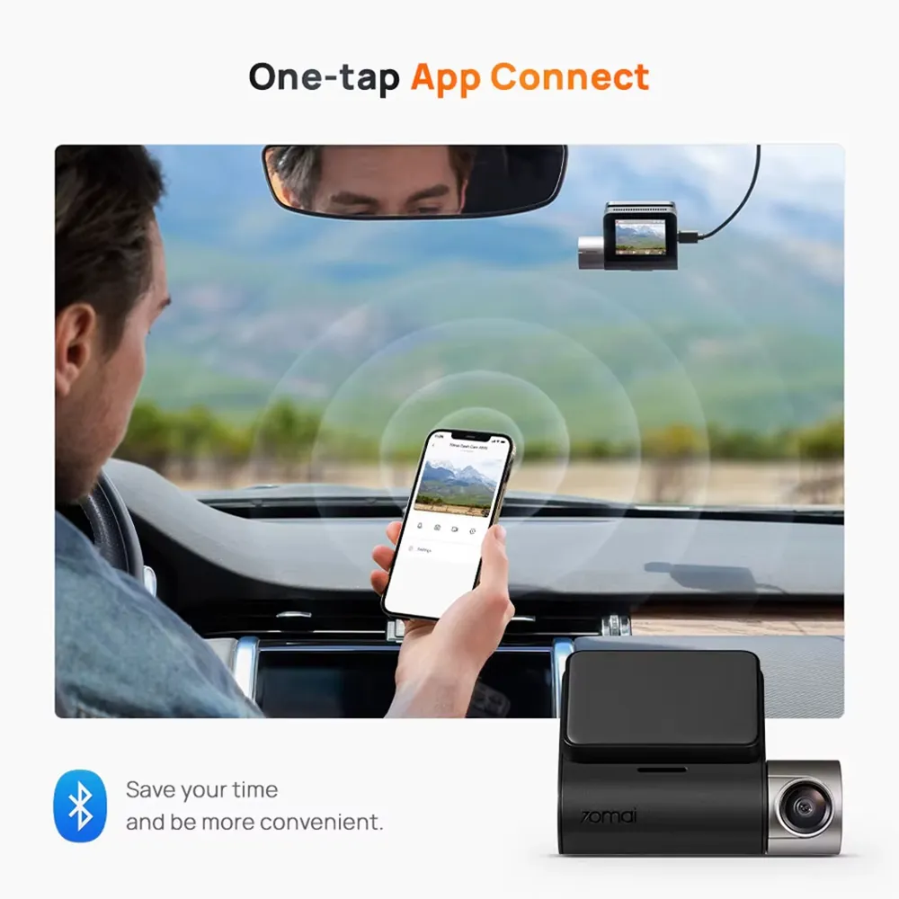 70mai A510 Dual Dash Cam 1944P Front Camera 1080P Rear Camera HDR GPS ADAS 4G Connectivity Car DVR 24H Parking Support GPS