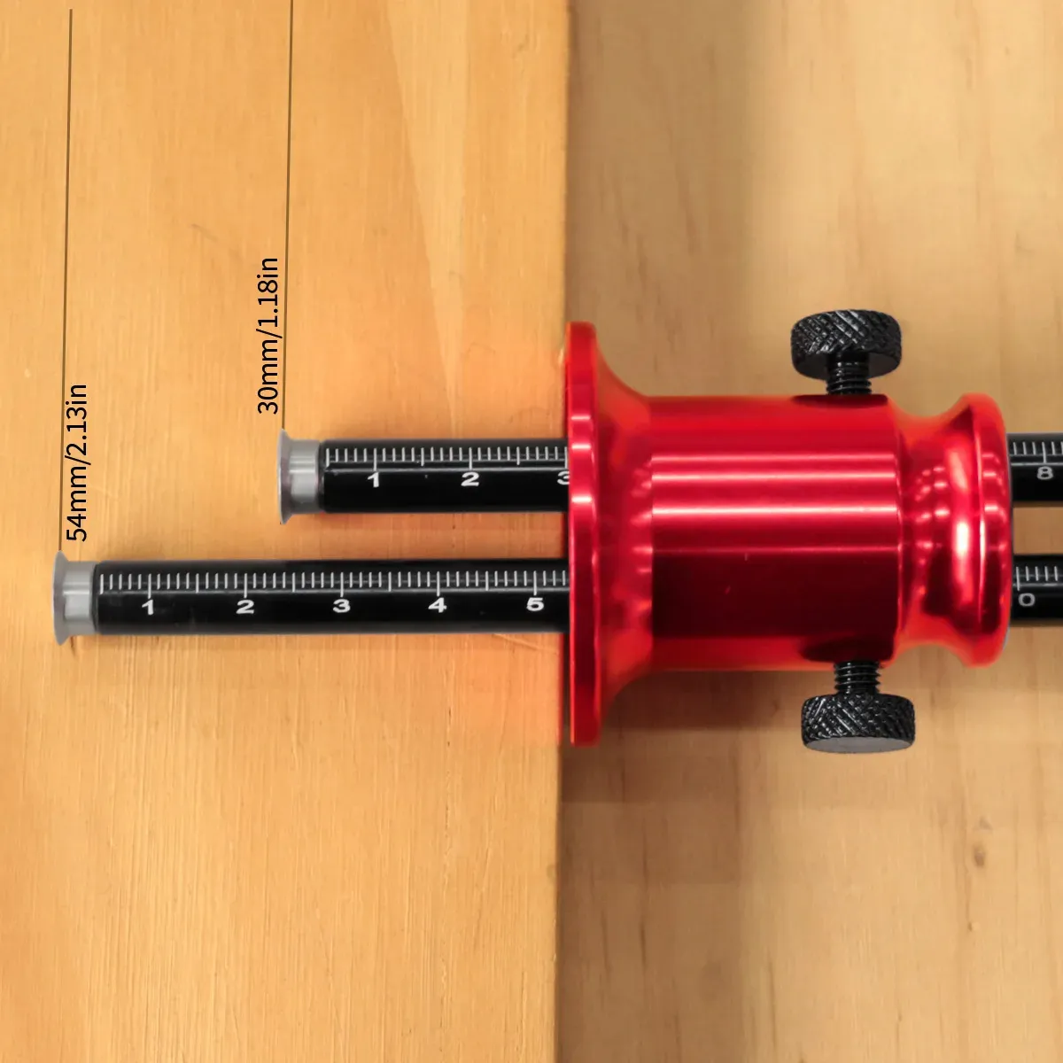 Double Head Wheel Marking Gauge Aluminum Alloy Parallel Woodworking Tool Metric Inch Scale Replaceable Blade Precision Carpenter Scriber