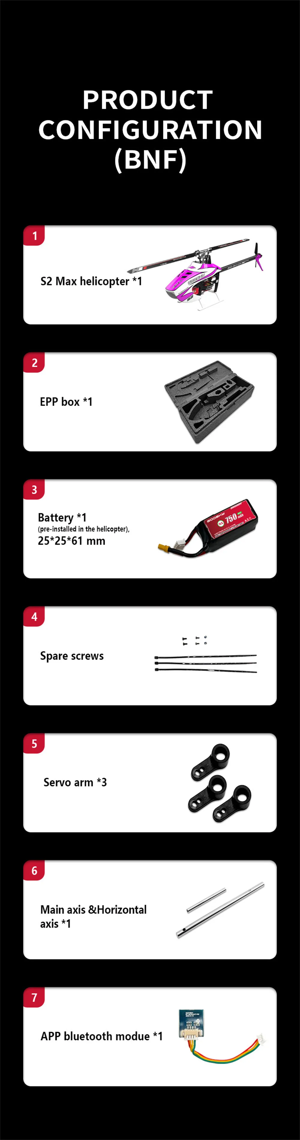 GOOSKY S2 Max 2.4G 6CH 3D Aerobatic Dual Brushless Direct Drive Motor RC Helicopter BNF / RTF GOOSKY S2 Max 2.4G 6CH 3D Aerobatic Dual Brushless Direct Drive Motor RC Helicopter BNF / RTF