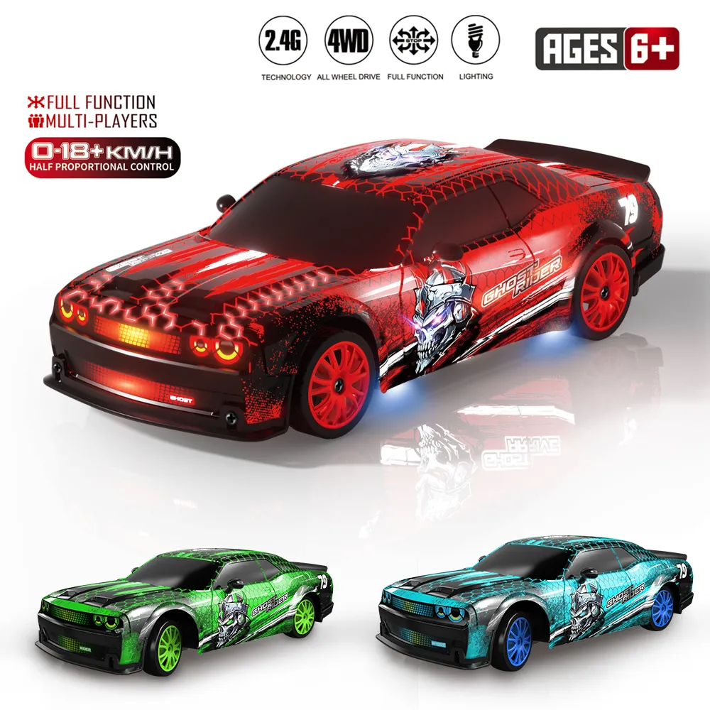 HB Toys SC24A24 RTR 1/24 2.4G 4WD Drift RC Car High Speed On Road Racing LED Light Mini Racing Radio Controlled Vehicles Models