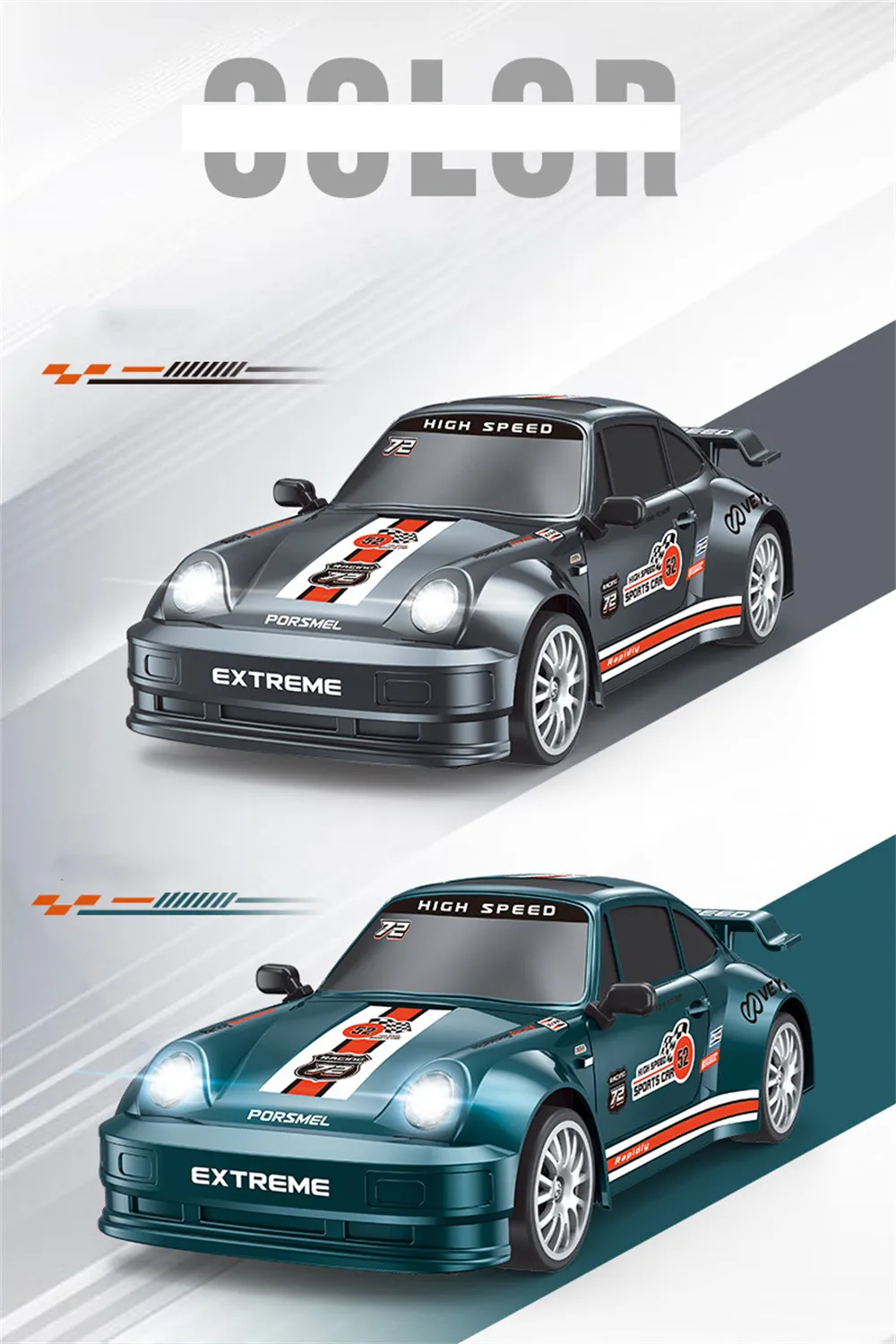 JZY X60 RTR 1/24 2.4G 4WD Drift RC Mini Race Car LED Light Radio Control High Speed Motor Road Racing Vehicle Model Boys Gifts Toys