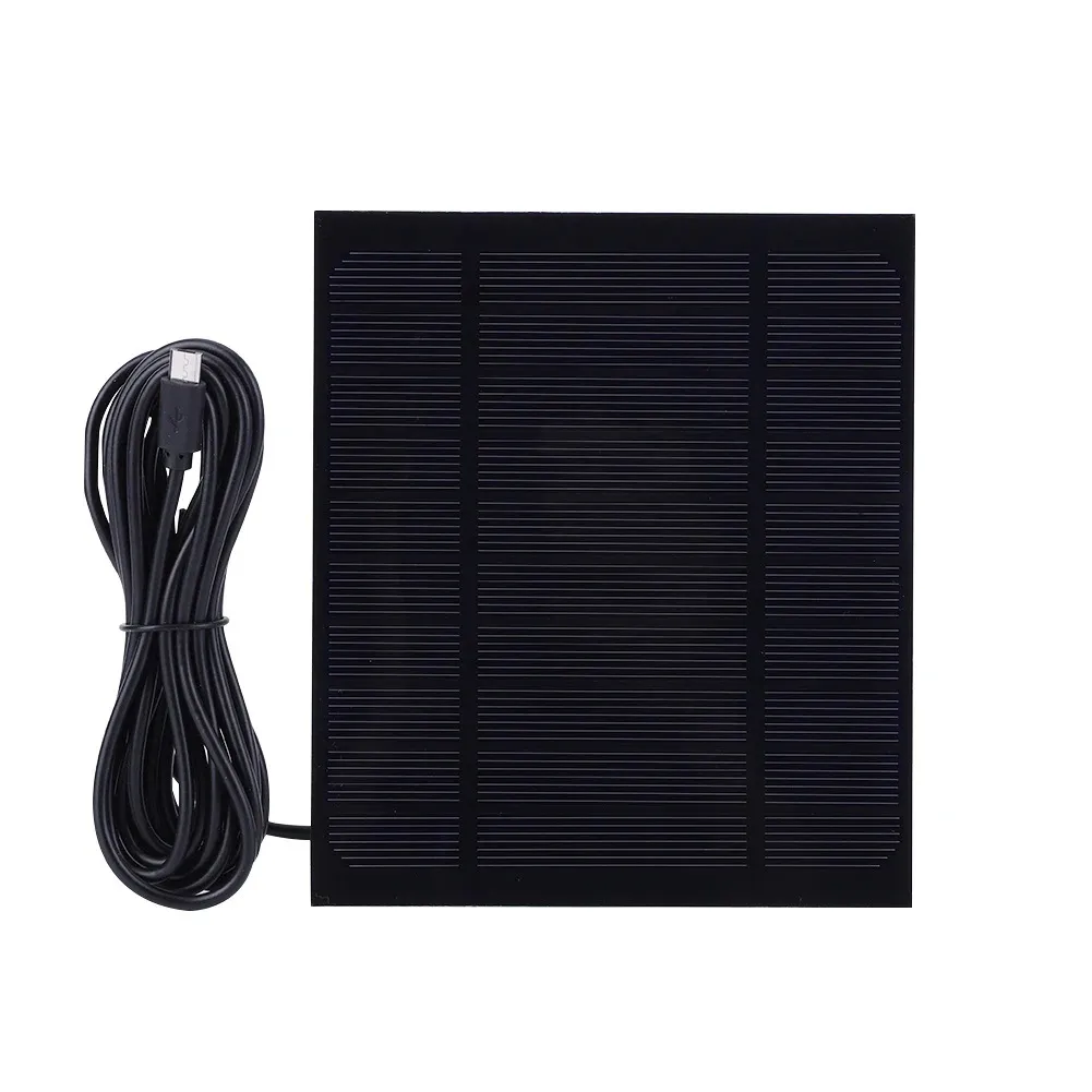 3.5W 5V Solar Panel Charger Micro USB 150x130mm Monocrystalline 22% High Conversion Efficiency Portable Solar Charger for Fans Lights Cameras 3.5W 5V Solar Panel Charger Micro USB 150x130mm Monocrystalline 22% High Conversion Efficiency Portable Solar Charger for Fans Lights Cameras