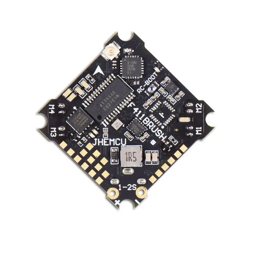25.5x25.5mm JHEMCU F411 BRUSH Flight Controller 1-2S with 5V BEC Output Built-in ELRS 2.4G Receiver for RC FPV Drone Freestyle Racing 25.5x25.5mm JHEMCU F411 BRUSH Flight Controller 1-2S with 5V BEC Output Built-in ELRS 2.4G Receiver for RC FPV Drone Freestyle Racing