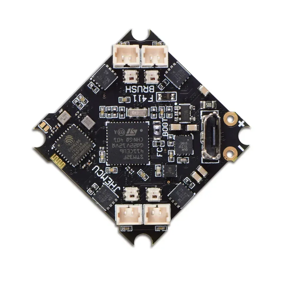 25.5x25.5mm JHEMCU F411 BRUSH Flight Controller 1-2S with 5V BEC Output Built-in ELRS 2.4G Receiver for RC FPV Drone Freestyle Racing 25.5x25.5mm JHEMCU F411 BRUSH Flight Controller 1-2S with 5V BEC Output Built-in ELRS 2.4G Receiver for RC FPV Drone Freestyle Racing