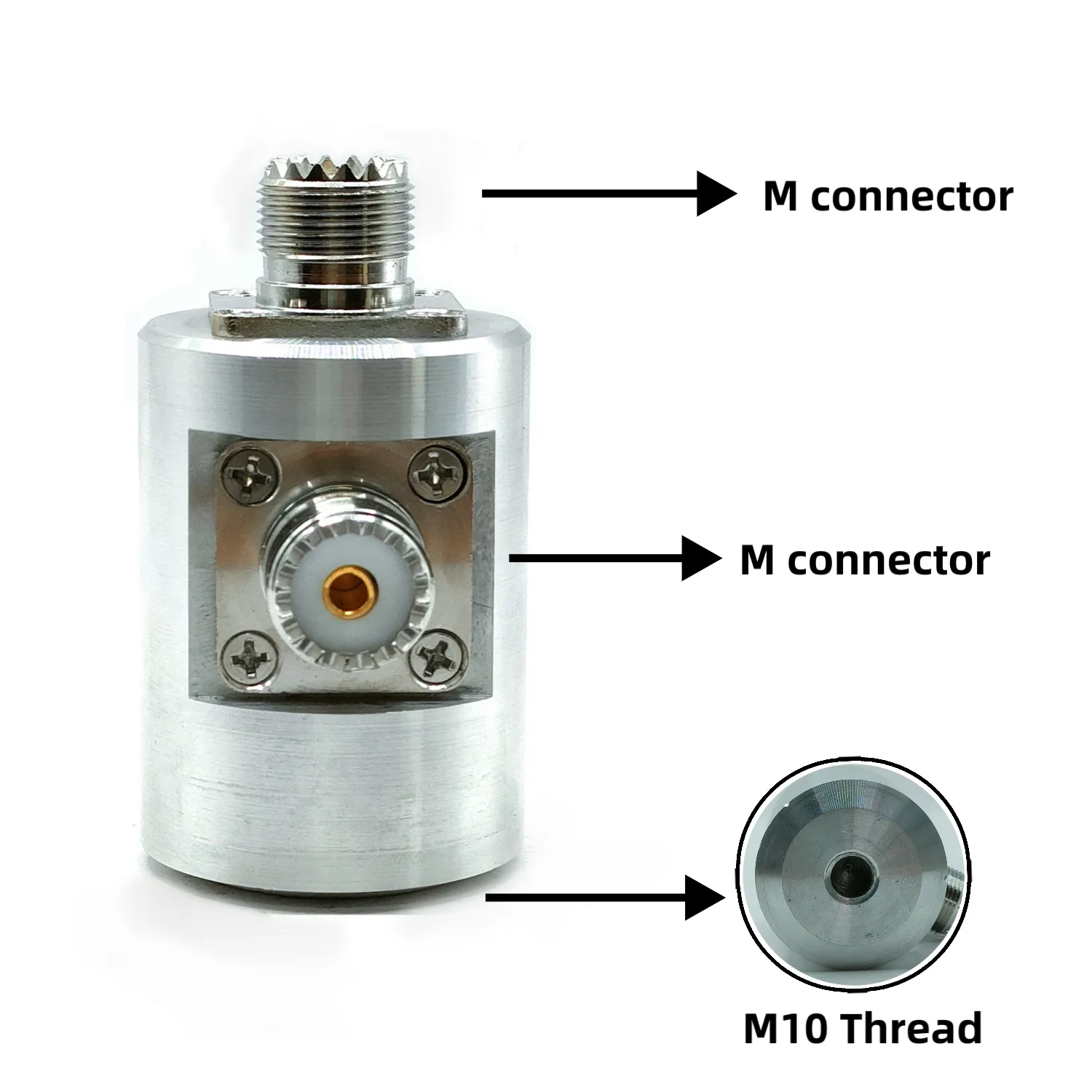 MSK-04 M10 Thread Antenna Base Aluminum Alloy for Vehicle Antennas