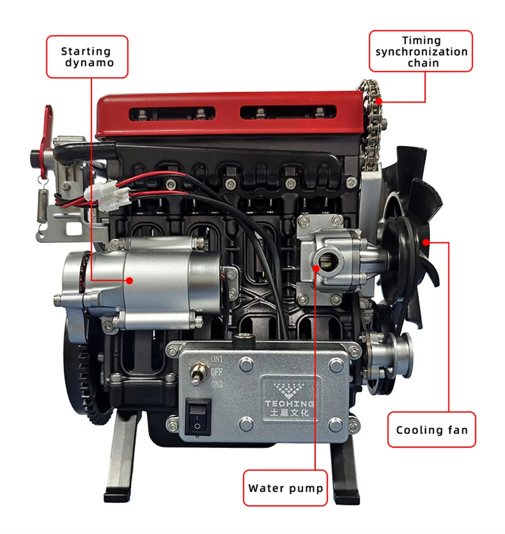 TECHING DM111 Metal Turbocharged 4 Cylinder Engine DIY Assembly Kit Excellent STEAM Science Education Discovery Toys Children Gifts TECHING DM111 Metal Turbocharged 4 Cylinder Engine DIY Assembly Kit Excellent STEAM Science Education Discovery Toys Children Gifts