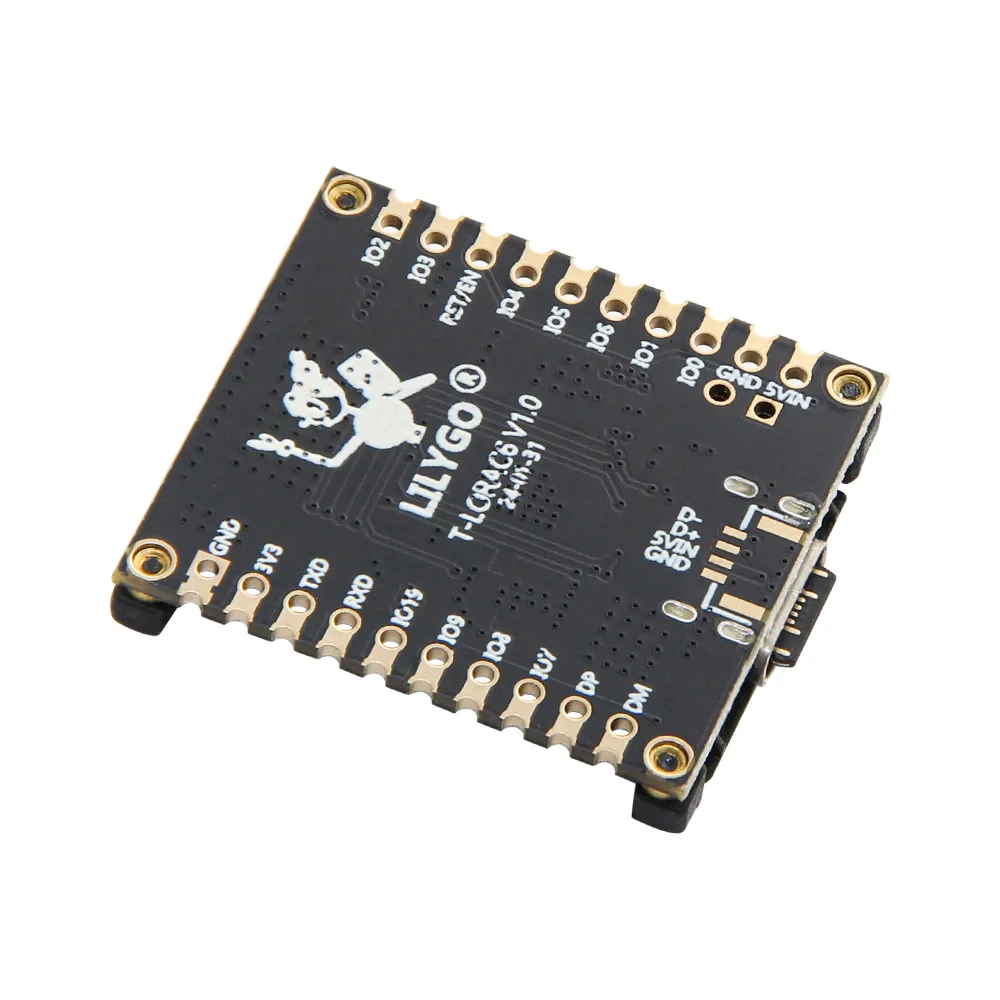 LILYGO® T-LoRaC6 Main ESP32-C6 LoRa Module SX1262 868MHz 915MHz LoRaWAN Long Range Low Power Development Board Stamp Holes PCB LILYGO® T-LoRaC6 Main ESP32-C6 LoRa Module SX1262 868MHz 915MHz LoRaWAN Long Range Low Power Development Board Stamp Holes PCB