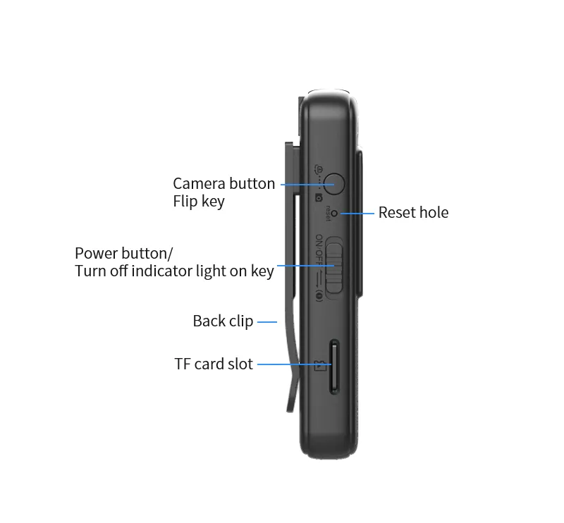 CS08 Camera with Screen Sports Digital Video Recorder HD 1080P Outdoor Bicycle Video Recorder Security Camera