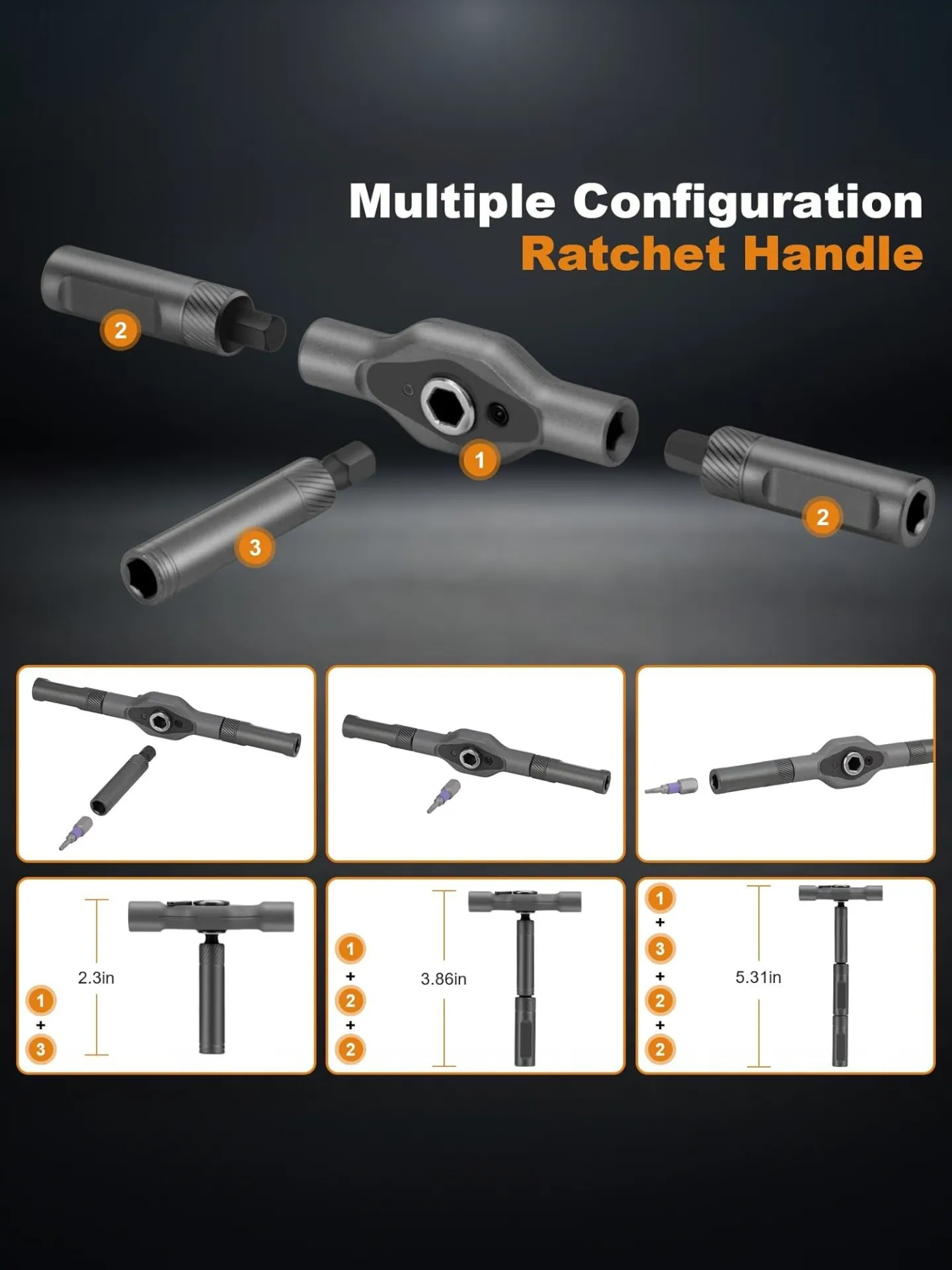 Versatile 42 Piece Magnetic Screwdriver Kit with Reliable Detachable Handle for Home Office Bike Repairs