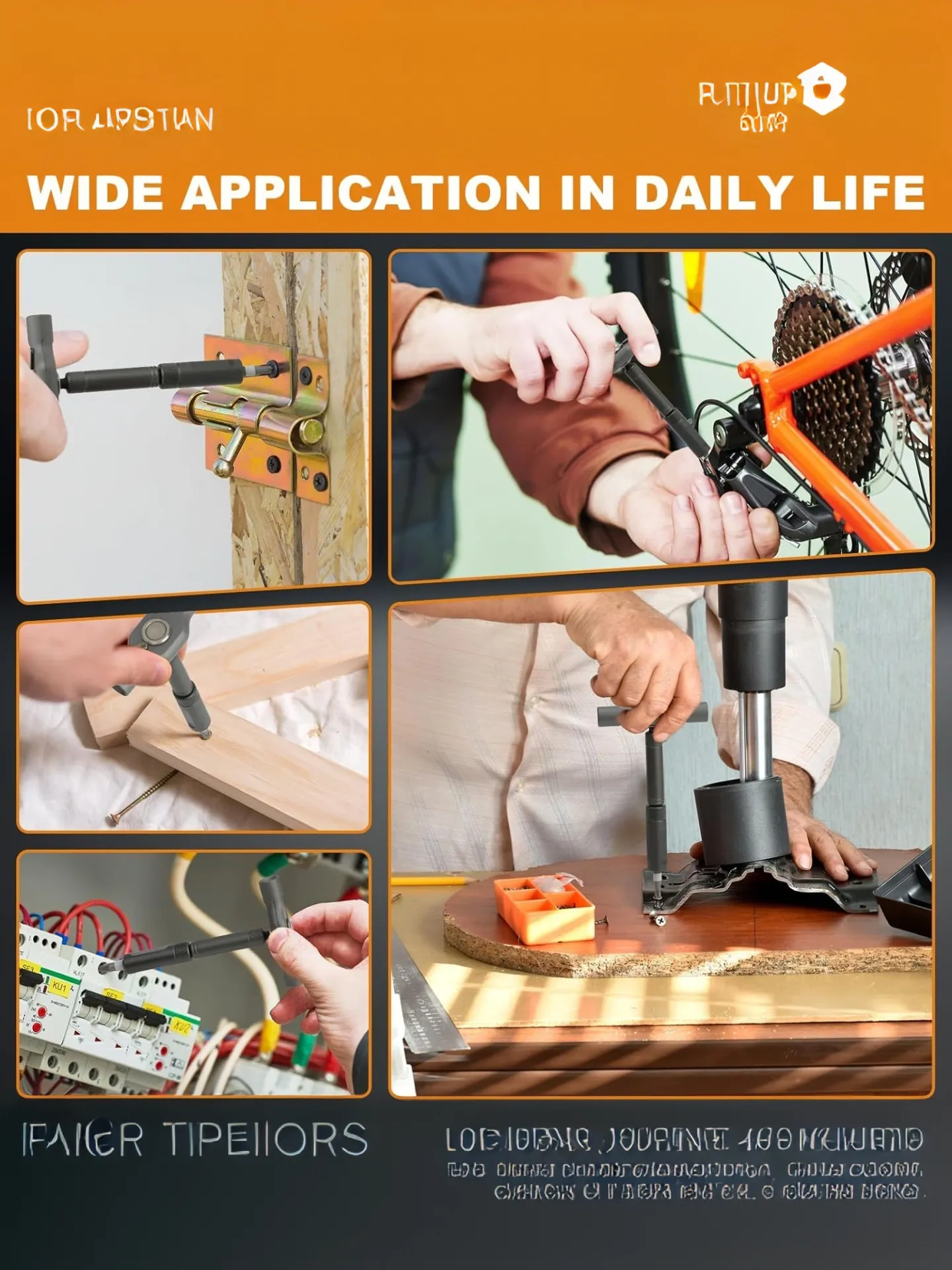Versatile 42 Piece Magnetic Screwdriver Kit with Reliable Detachable Handle for Home Office Bike Repairs
