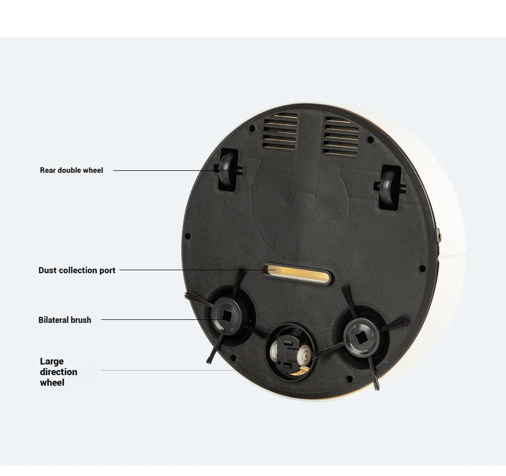 Tevorex USB Sweeping Robot Vacuum Cleaner Mopping Smart Wireless 2000Pa Dragging Cleaning Sweep Floor for Home Office Tevorex USB Sweeping Robot Vacuum Cleaner Mopping Smart Wireless 2000Pa Dragging Cleaning Sweep Floor for Home Office