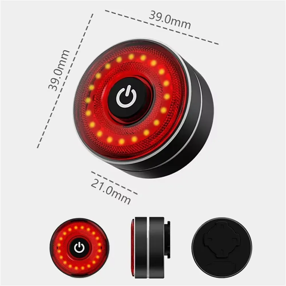 BIKIGHT Smart Brake Sensing Bike Taillight 4 Light Modes Type-C Rechargeable Waterproof Dustproof Bicycle Rear Light for MTB Road Night Riding Safety BIKIGHT Smart Brake Sensing Bike Taillight 4 Light Modes Type-C Rechargeable Waterproof Dustproof Bicycle Rear Light for MTB Road Night Riding Safety