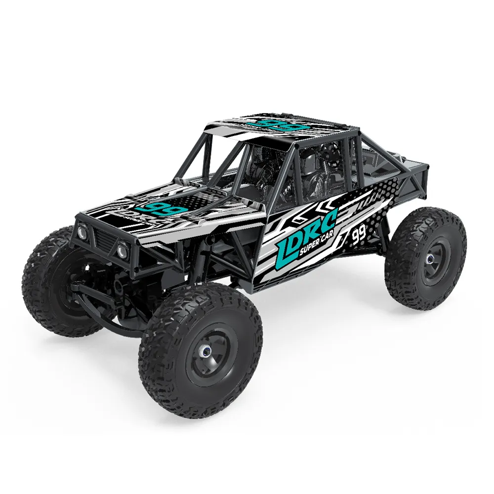 LDRC 18499 Waterproof Driving Version RTR 1/18 2.4G 4WD RC Car Rock Crawler Pipe Rack Off-Road Climbing Truck LED Light Full Proportional Vehicles Models Straight Bridge Axle Toys LDRC 18499 Waterproof Driving Version RTR 1/18 2.4G 4WD RC Car Rock Crawler Pipe Rack Off-Road Climbing Truck LED Light Full Proportional Vehicles Models Straight Bridge Axle Toys