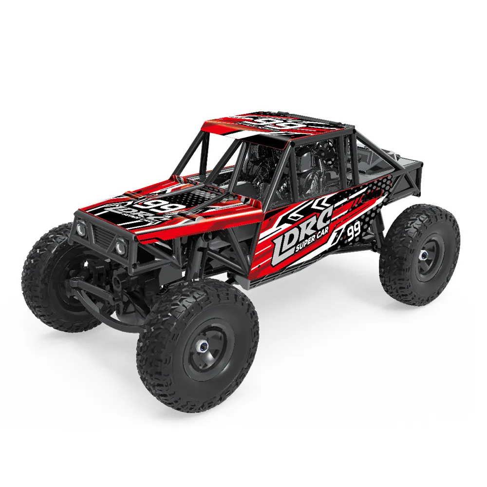 LDRC 18499 Waterproof Driving Version RTR 1/18 2.4G 4WD RC Car Rock Crawler Pipe Rack Off-Road Climbing Truck LED Light Full Proportional Vehicles Models Straight Bridge Axle Toys LDRC 18499 Waterproof Driving Version RTR 1/18 2.4G 4WD RC Car Rock Crawler Pipe Rack Off-Road Climbing Truck LED Light Full Proportional Vehicles Models Straight Bridge Axle Toys