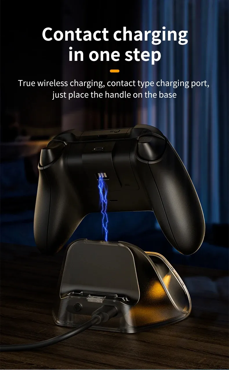 AOLION AL-XB2316 Wireless Charger Dock for Xbox Series X S/ONE X/S Game Controller Base Holder Game Accessory