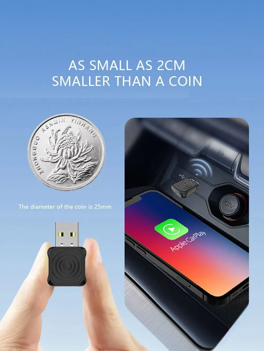CarlinKit Mini Ultra Wireless USB Adapter for Car CarPlay Android Auto Stability and Convenience Plug and Play CarlinKit Mini Ultra Wireless USB Adapter for Car CarPlay Android Auto Stability and Convenience Plug and Play