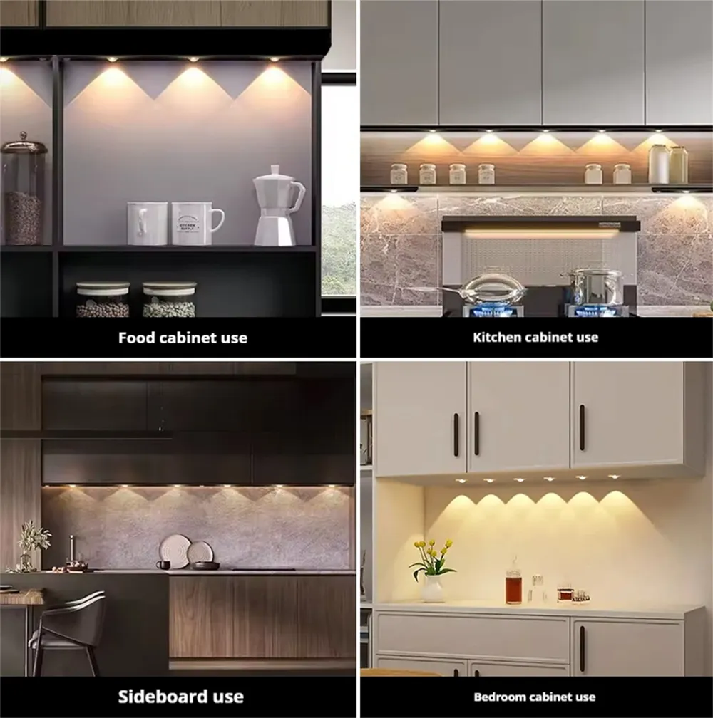Elfeland 8Pack LED Human Body Induction Cabinet Light 3 Adjustable Light Colors USB Powered for Kitchen Bedroom Cabinet Lighting Elfeland 8Pack LED Human Body Induction Cabinet Light 3 Adjustable Light Colors USB Powered for Kitchen Bedroom Cabinet Lighting