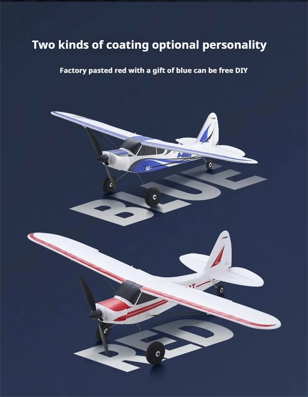 FMS PA-18 500mm Wingspan 2.4GHz 4CH Built-in Gyro EPP RC Airplane Fixed Wing RTF for Beginners