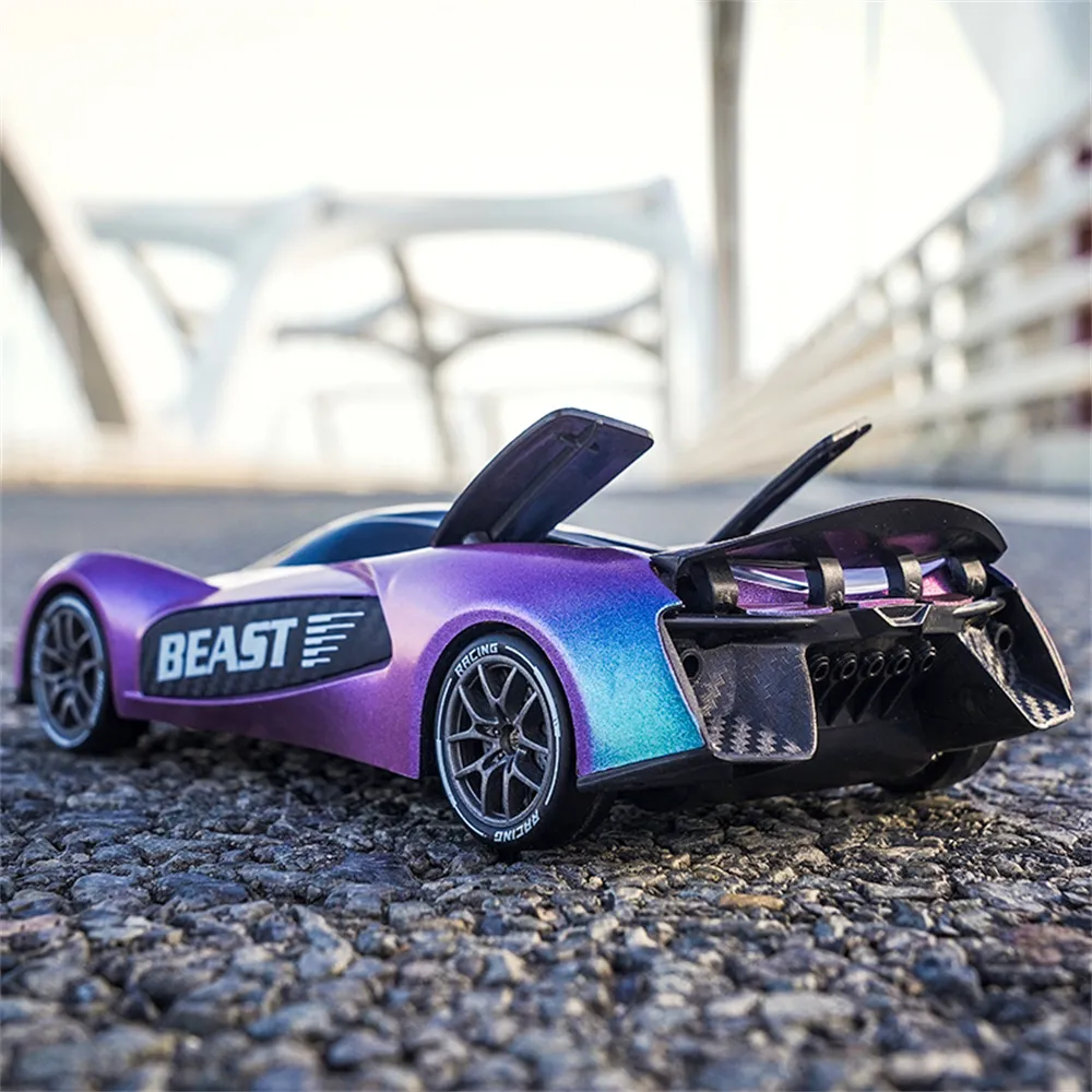 ZLL SG208 PRO RTR 1/24 2.4G 4WD Drift RC Car Haute Vitesse Rotation 360° Musique Cascade Lumière LED Sur Route Véhicules De Course Modèles Jouets