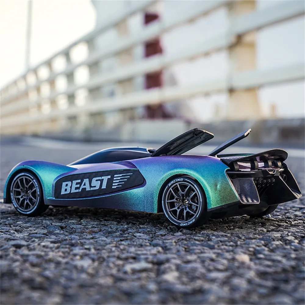ZLL SG208 PRO RTR 1/24 2.4G 4WD Drift RC Car Haute Vitesse Rotation 360° Musique Cascade Lumière LED Sur Route Véhicules De Course Modèles Jouets