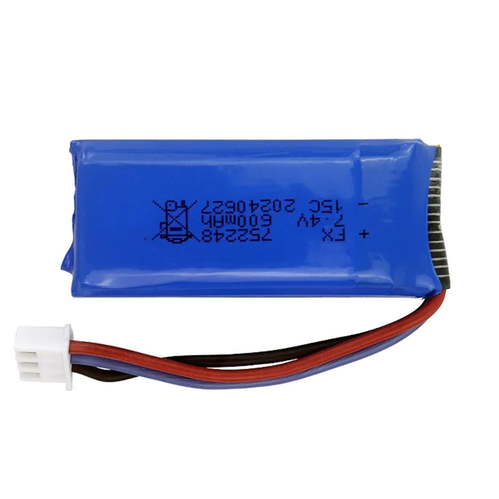 HG TRASPED HG4-58 1/14 軍用トラック RCカーパーツ 7.4V 600mAh 15C 2.54 3Pプラグ リチウムイオンバッテリー 車両モデル スペアアクセサリー