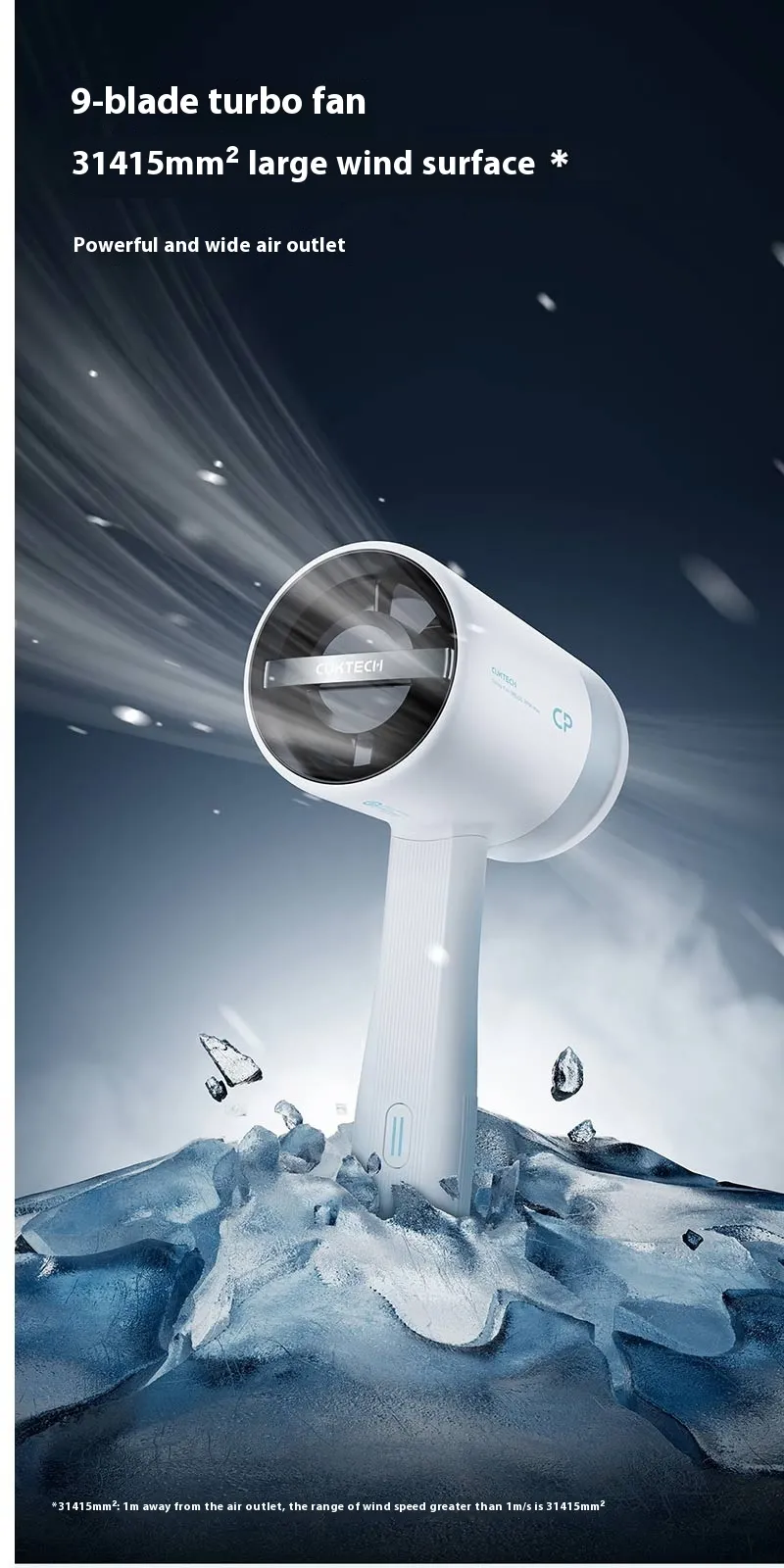 Cuktech CP BF01 Outdoor Mini Turbo Fan Portable High Speed 38000 RPM USB Pocket Size Cooling Fan for Travelling Cuktech CP BF01 Outdoor Mini Turbo Fan Portable High Speed 38000 RPM USB Pocket Size Cooling Fan for Travelling