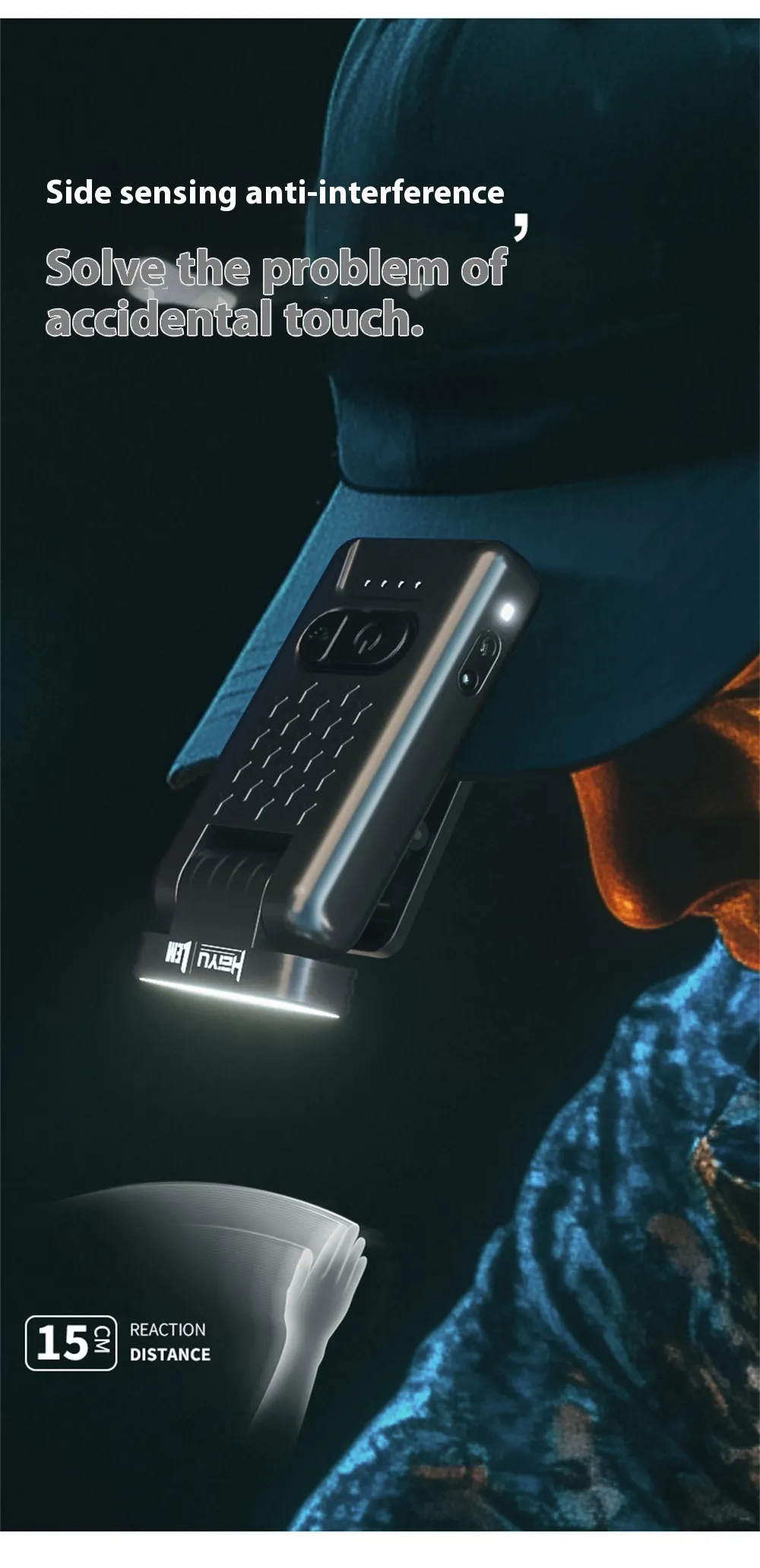 LED Clip on Cap Lights USB Rechargeable Cap Flashlight Clip Waterproof Ultra Bright Hat Flashlight Headlamp for Fishing Camping