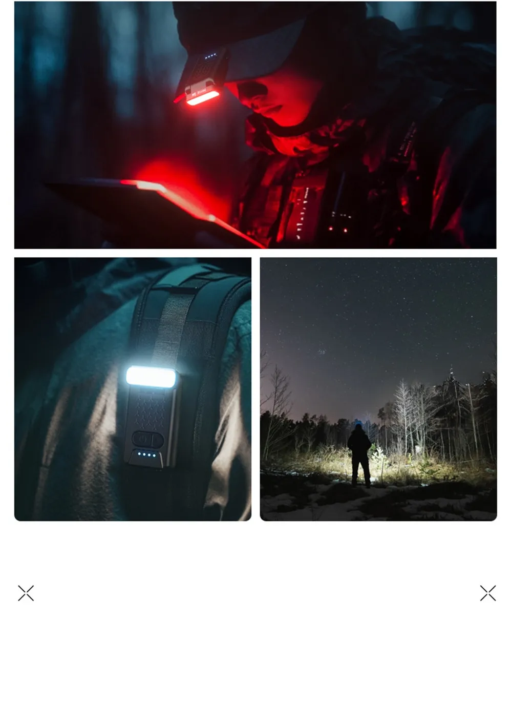 LED Clip on Cap Lights USB Rechargeable Cap Flashlight Clip Waterproof Ultra Bright Hat Flashlight Headlamp for Fishing Camping