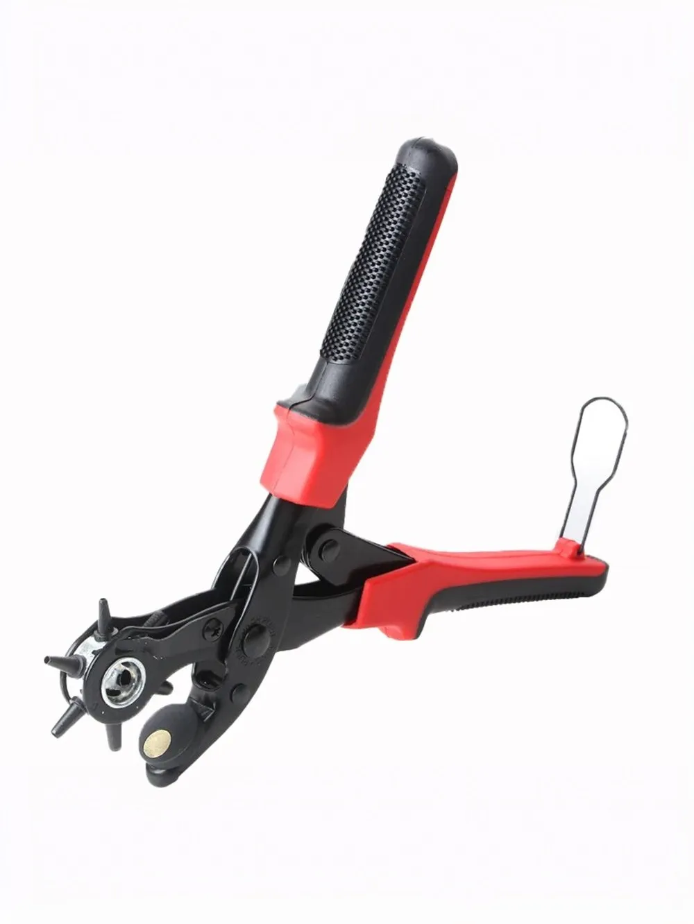 Versatile Belt Hole Punch Tool for Leather Plastic Paper and Cards with 6 Adjustable Sizes