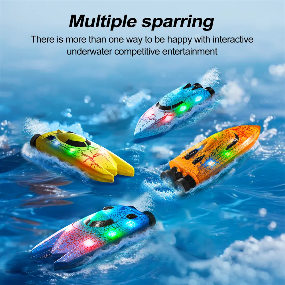 YLR/C 826 2.4G Mini RC Boat RTR 360° Roll Cool Light Waterproof Speedboat Vehicle Model YLR/C 826 2.4G Mini RC Boat RTR 360° Roll Cool Light Waterproof Speedboat Vehicle Model