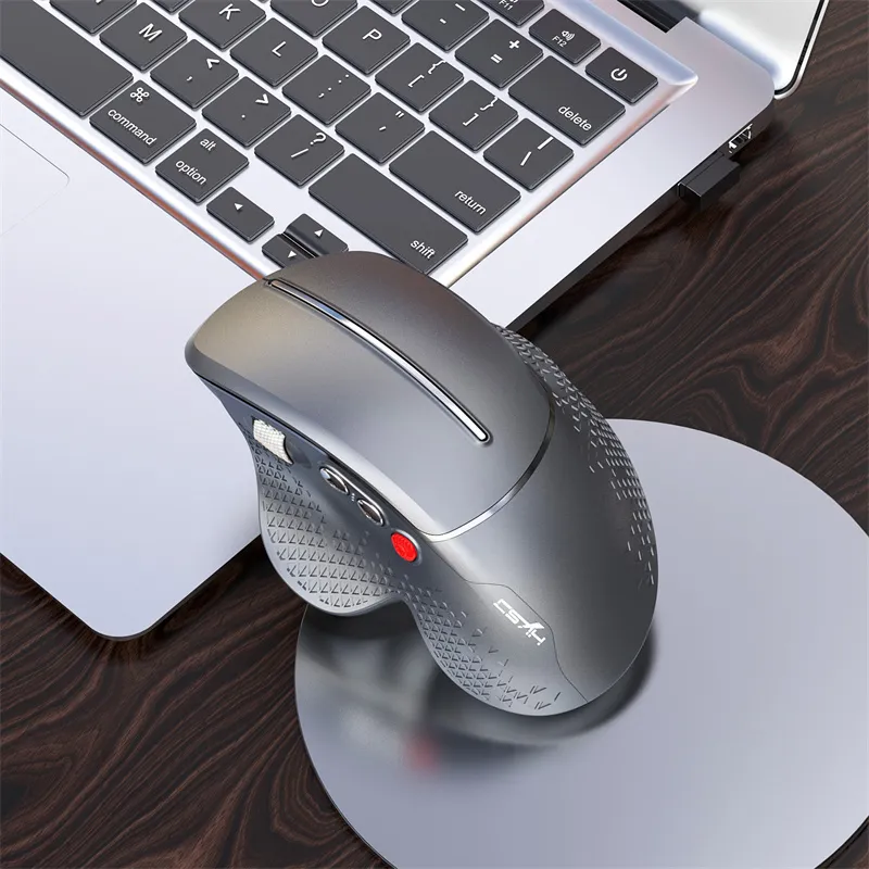HXSJ T32 2.4G Wireless Vertical Gaming Mouse 1200-4800 DPI Aluminum Side Roller 6 Keys Ergonomic Design Anti Mouse Hand Gamer Mice for PC Laptop Computer HXSJ T32 2.4G Wireless Vertical Gaming Mouse 1200-4800 DPI Aluminum Side Roller 6 Keys Ergonomic Design Anti Mouse Hand Gamer Mice for PC Laptop Computer